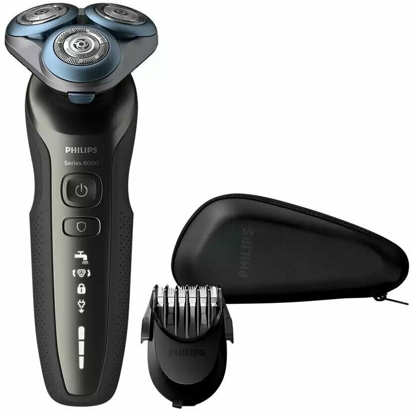 Электробритва Philips Shaver series 6000 для сухого и влажного бритья S6640/44