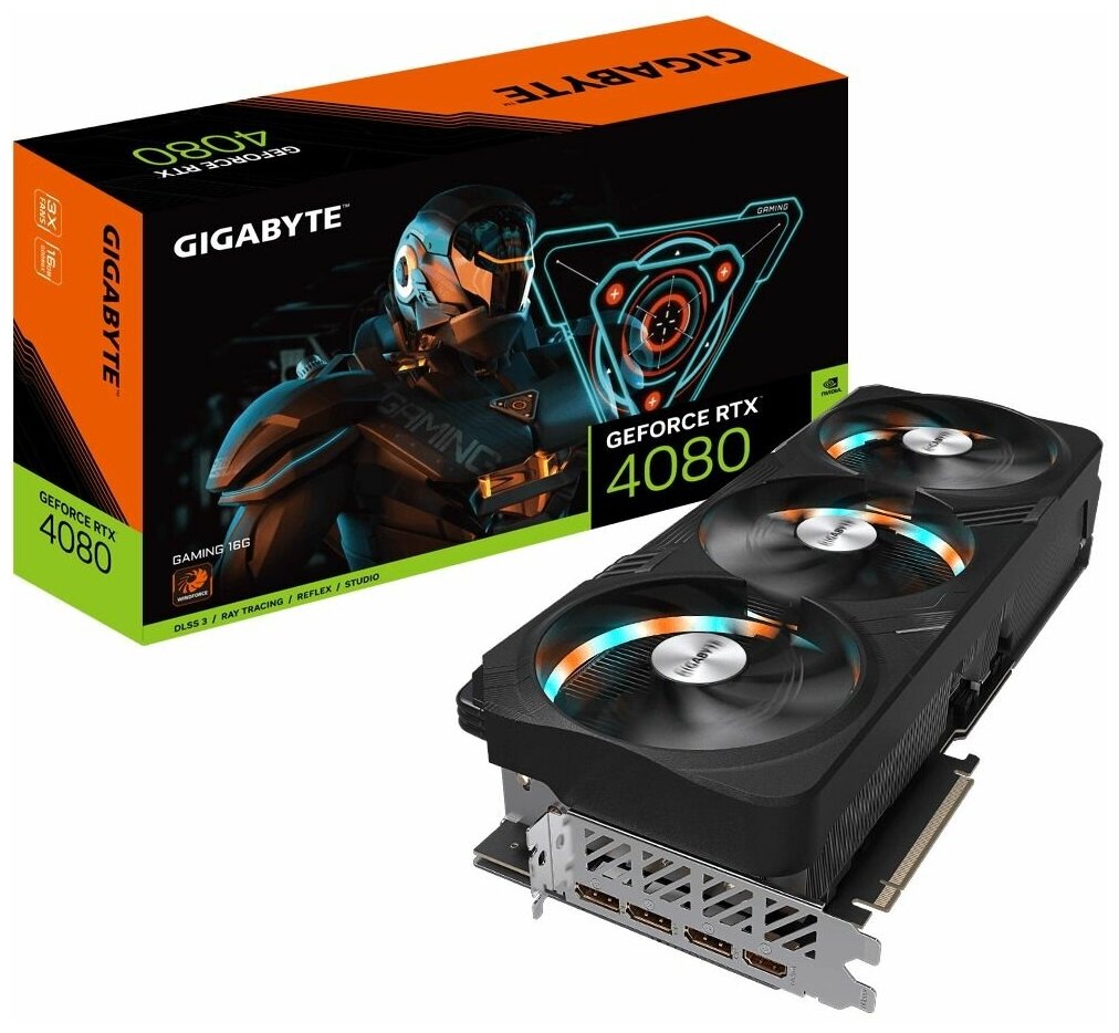 Видеокарта Gigabyte RTX4080 GAMING 16GB GDDR6X 256bit HDMI 3xDP RTL (311520)