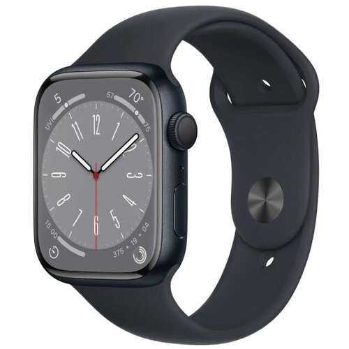 Умные часы Apple Watch Series 8 45 мм R Aluminium Case GPS midnight Sport Band 5319000₽