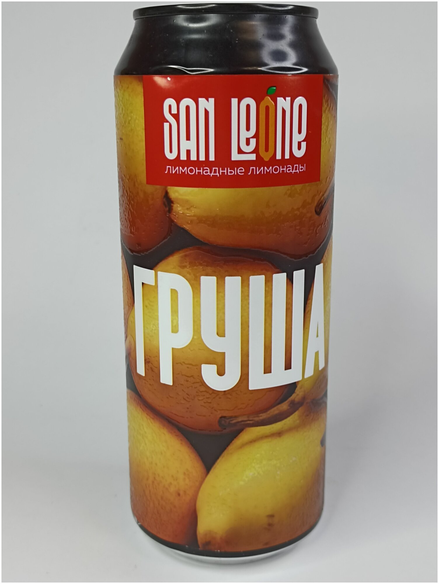 Лимонад со вкусом Груша газированный натуральный напиток San Leone ж/б 0,5л - фотография № 2