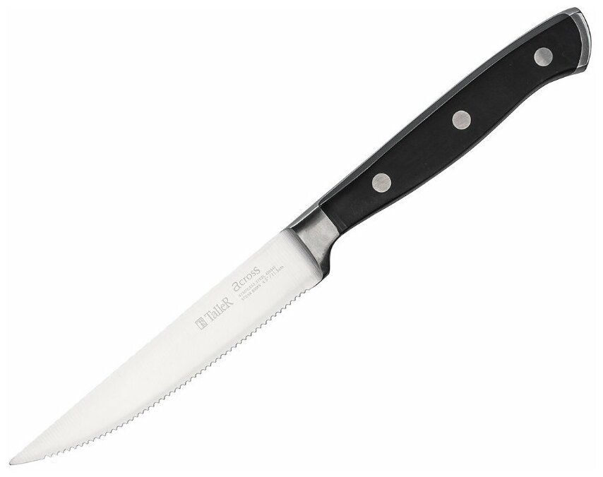 Нож для стейка TalleR Длина лезвия 11,5 см. нержавеющая сталь 420S45 TR-22022