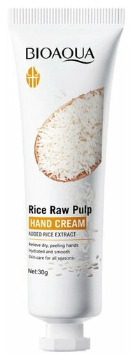 Крем для рук с экстрактом риса Rice Raw Pulp Hand Cream, 30г