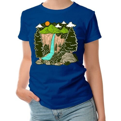 фото Футболка roly, размер l, синий