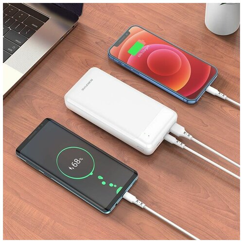 Внешний аккумулятор 20000 мАh PD20WQC30 USBType-C 5V3A powerbank с быстрой зарядкой для телефона планшета iPhone айфона и Android 253000₽