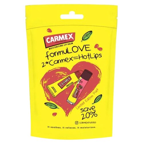Carmex Набор бальзамов для губ Classic, Pomegranate 2 шт.