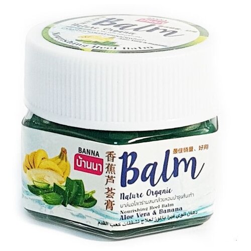 Banna Бальзам для ступней ног Nature Organic с экстрактом банана и алоэ вера, 25 мл, 25 г, 1 уп.