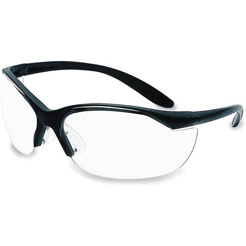 Солнцезащитные очки Howard Leight, овальные, оправа: пластик, спортивные, ударопрочные, черный