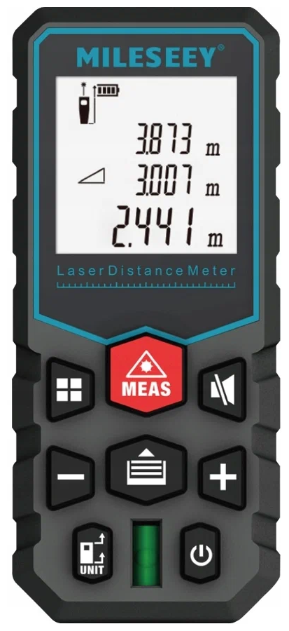 Лазерный дальномер цифровой со встроенным уровнем Laser Distance Meter 80 м / Рулетка дальномер