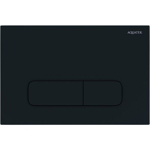 Панель смыва Aquatek KDI-0000017 черная матовая (клавиши прямоугольные)