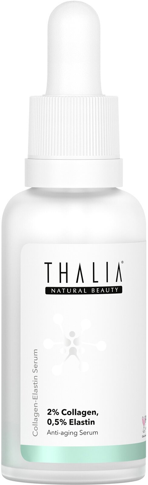 THALIA NATURAL BEAUTY 2% Collagen & 0,5% Elastin Serum Сыворотка для лица с коллагеном и эластином, 30 мл