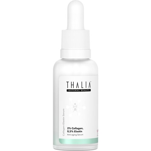 THALIA NATURAL BEAUTY 2% Collagen & 0,5% Elastin Serum Сыворотка для лица с коллагеном и эластином, 30 мл thalia natural beauty collagen elastin serum
