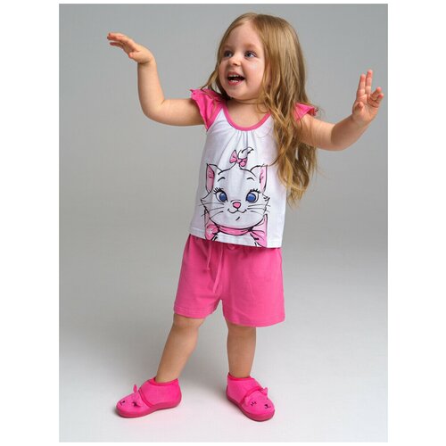 Пижама для девочки PlayToday розового цвета