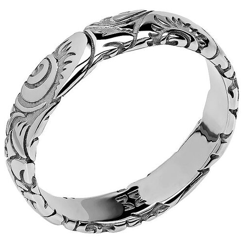 Обручальные кольца Эстет Серебряные обручальное кольцо, тотем 