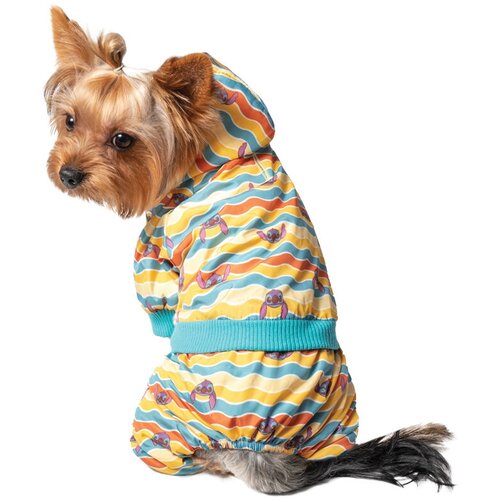 Комбинезон-дождевик демисезонный Disney Stitch Tropics M, размер 30см, 12251220 (1 шт) платье для собак disney stitch mint 30см девочка