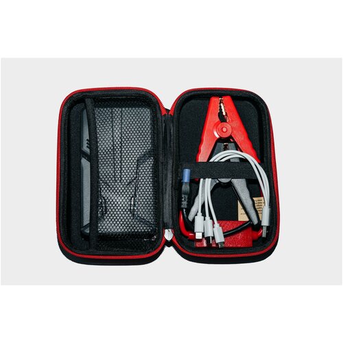 Пусковое зарядное устроство для автомобиля портативное 6000mAh 200400А пусковые провода крокодилы в комплекте 313500₽