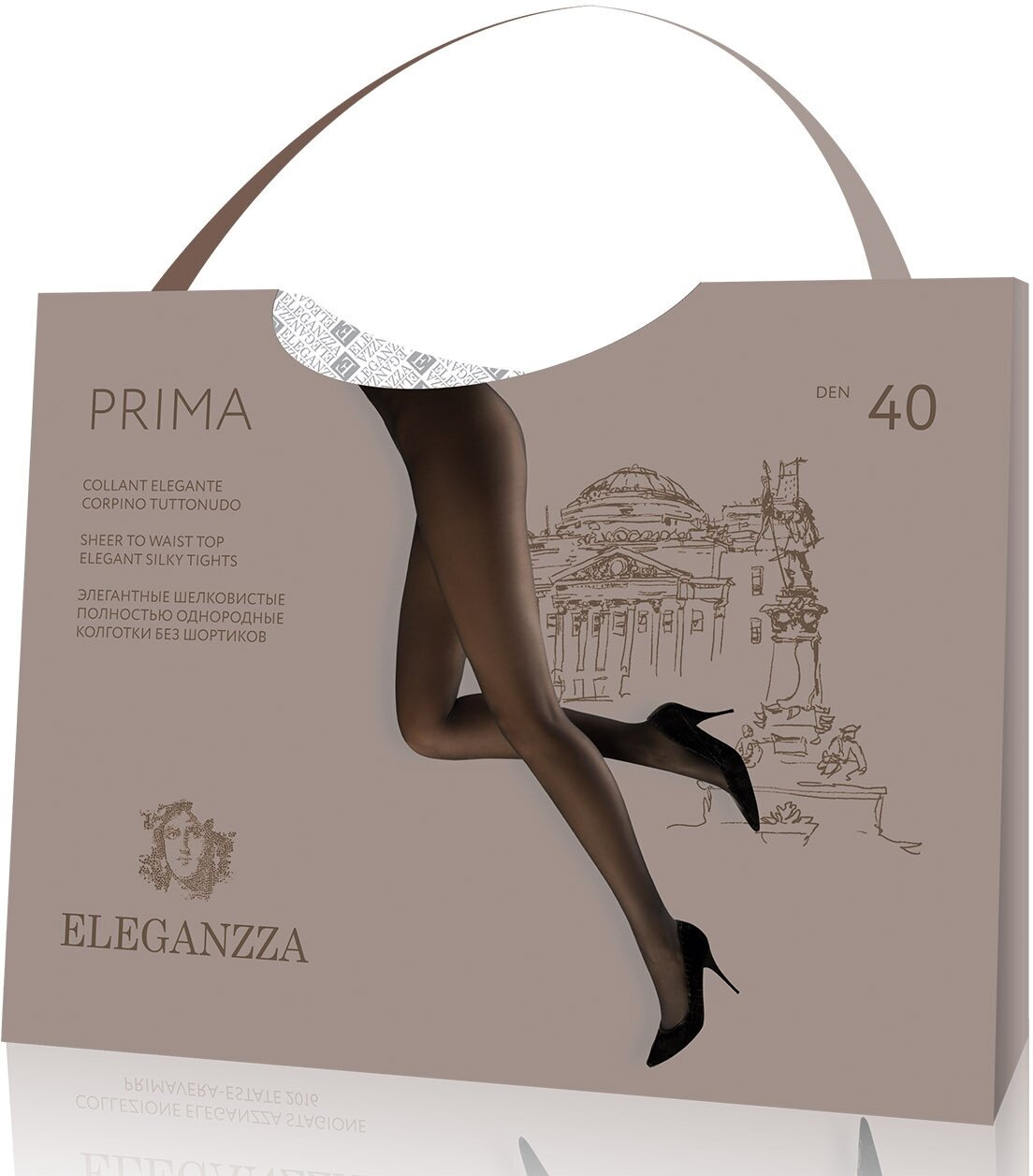 Колготки ELEGANZZA, 40 den, размер M, серый