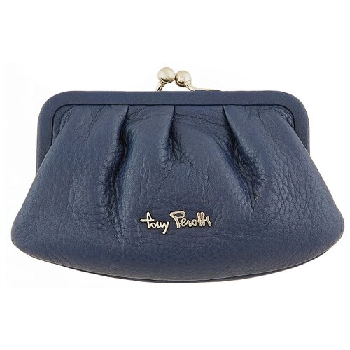 фото Кошелёк tony perotti contatto, мужская, натуральная кожа, синий, 561133/6