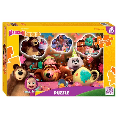 Пазл maxi 24 Маша и Медведь (Анимаккорд) / Step Puzzle пазл step puzzle анимаккорд маша и медведь 75112 120 дет