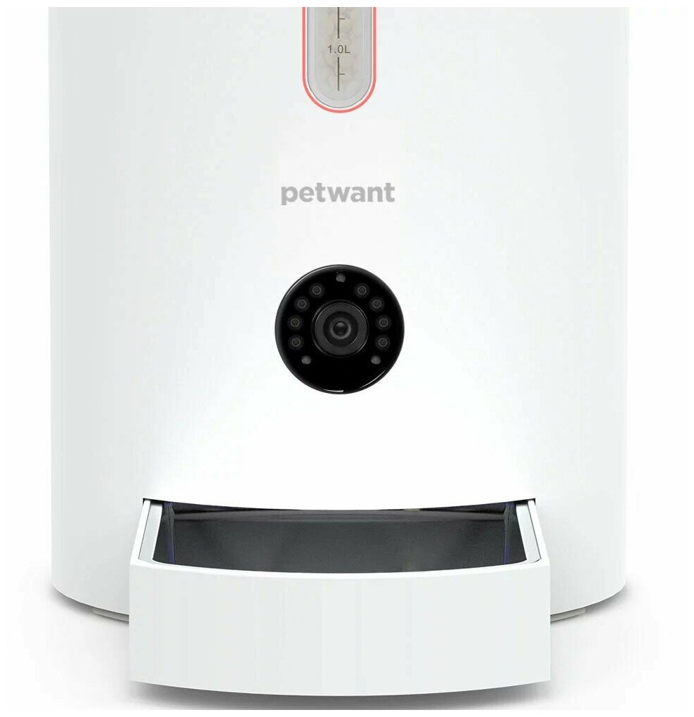 Автокормушка Petwant F3-Camera 2,8 л для сухого корма с видеокамерой, Wi-Fi (IOS/Android) - фотография № 4