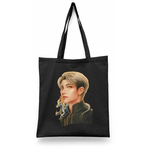 фото Сумка-шоппер унисекс каждому своё "stray kids/k-pop" белая