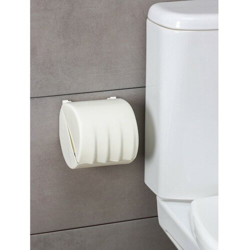 SUI Держатель для туалетной бумаги Regular, 15,5×12,2×13,5 см, цвет белое облако