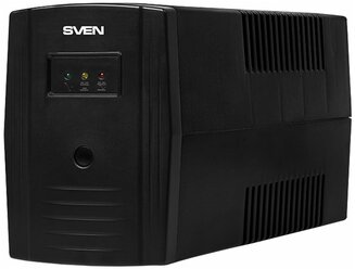 ИБП SVEN Pro 800, линейно-интерактивный, автоматический стабилизатор напряжения, 480Вт, 800Ва, 2 евророзетки Sven Pro 800 (SV-013851)