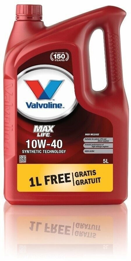 Моторное масло Valvoline MaxLife 10W40 5л