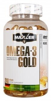 MAXLER Omega-3 Gold капс., 400 г, 240 шт.