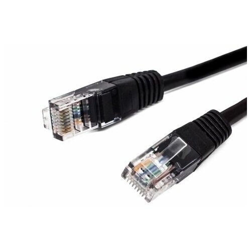 кабель патч корд u utp 5e кат 2м filum fl u5 2m bk 26awg 7x0 16 мм омедненный алюминий cca pvc чёрный Кабель патч-корд U/UTP 5e кат. 7.5м Filum FL-U5-7.5M-BK 26AWG(7x0.16 мм), омедненный алюминий (CCA), PVC, чёрный