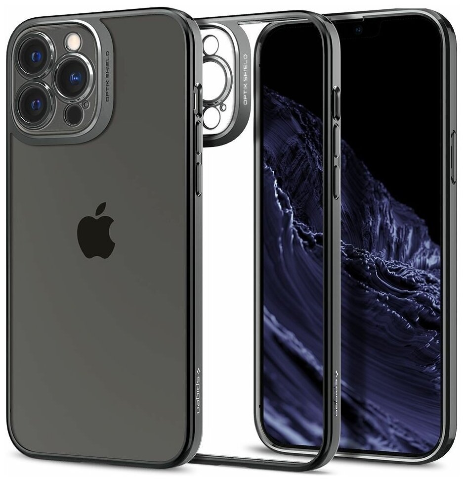 Чехол SPIGEN для iPhone 13 Pro - Optik Crystal - Серый - ACS03288
