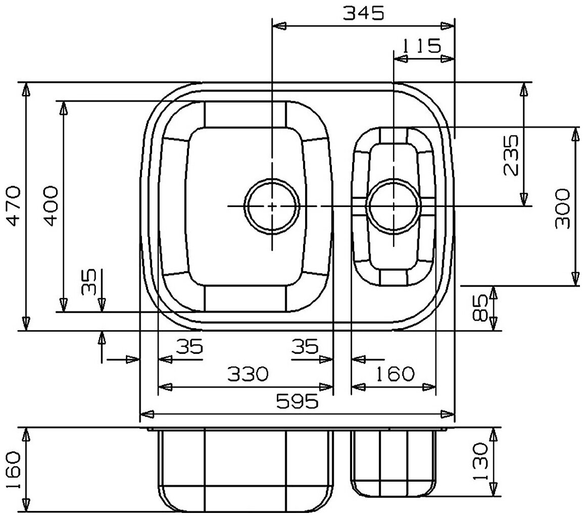 Кухонная мойка Reginox Queen L60 LUX KGOKG (c/box) - фотография № 3