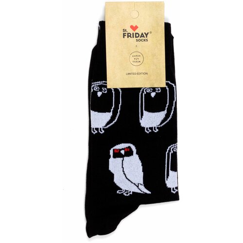 Носки St. Friday Носки с рисунками St.Friday Socks x Антон тут рядом, размер 38-41 , белый, черный, красный st friday socks тигр антон 38 41