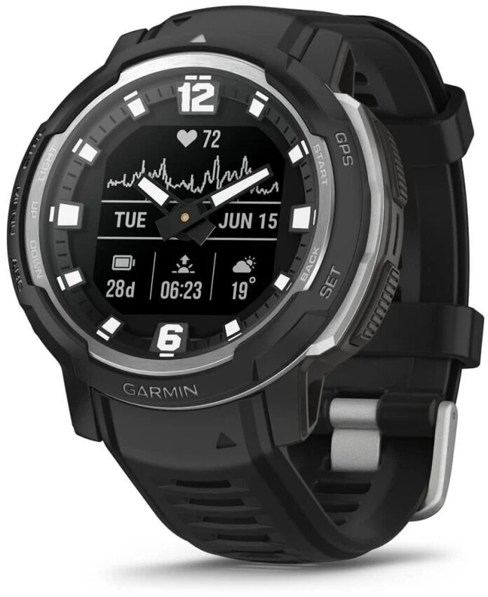 Умные часы Garmin Instinct Crossover - Standard Edition Black (010-02730-03)