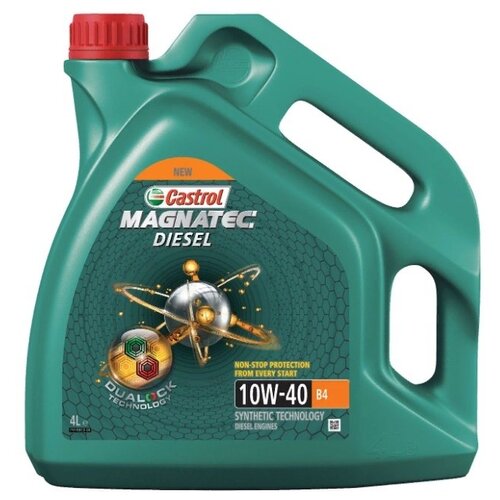 фото Моторное масло castrol magnatec diesel 10w-40 b4 dualock 4 л