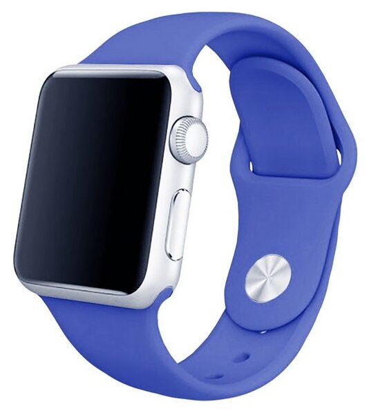 Ремешок Krutoff Silicone для Apple Watch 38/40mm (royal blue) 21