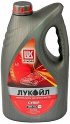 Минеральное моторное масло ЛУКОЙЛ Супер SG/CD 15W-40, 4 л