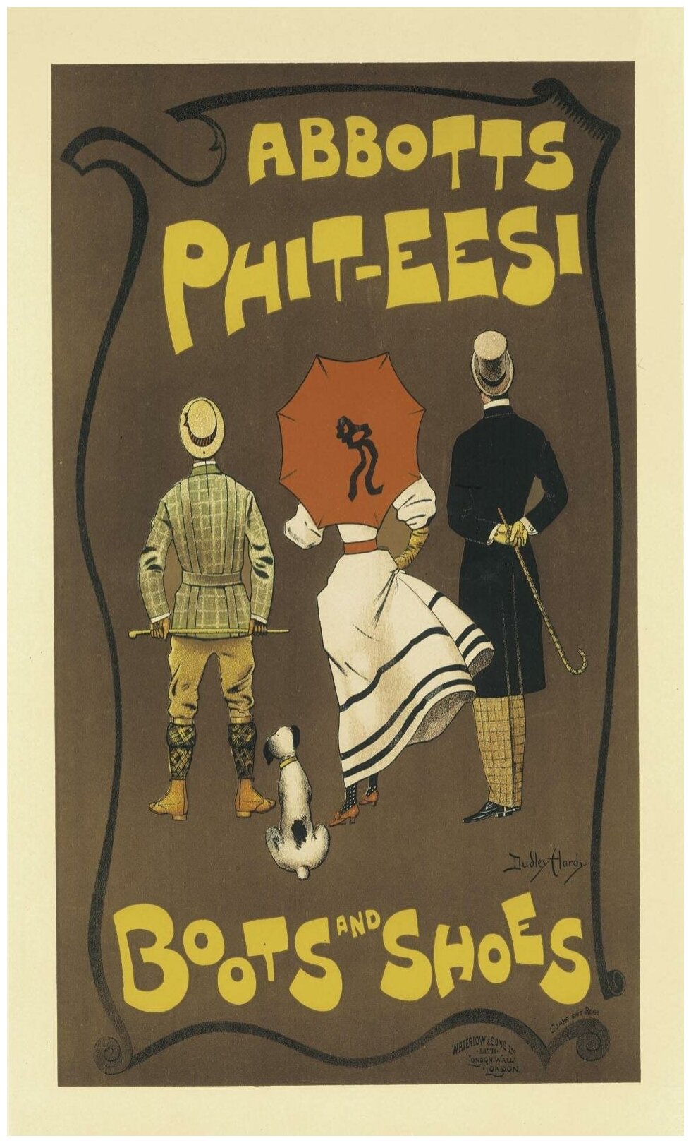 Рекламный плакат - Обувь Abbotts Phit-Eesi в раме