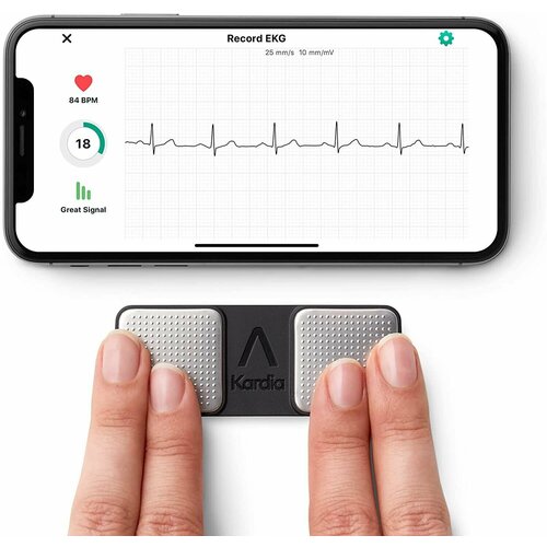 фото Беспроводной мобильный экг-монитор alivecor kardiamobile