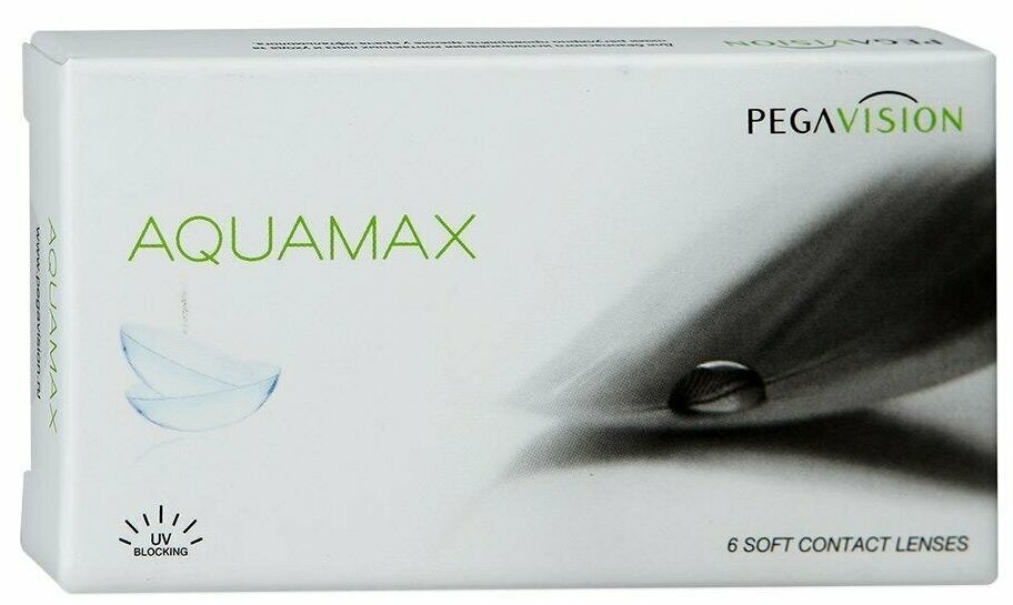 Контактные линзы AQUAMAX D 14, 6 шт, R 8,6, D -10,0