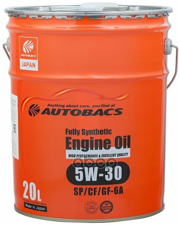 AUTOBACS Масло Моторное Autobacs 5W-30 Sp/Cf/Gf-6A Синт. 20L Масло Моторное Синтетическое Для Бензиновых И Дизельных Двигател.