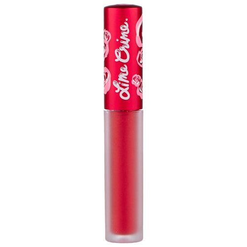 Lime Crime Жидкая помада для губ Velvetines Liquid Metallic, оттенок Red Hot