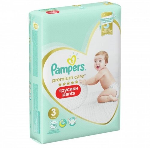 Трусики Pampers Premium Care 3 (6-11 кг) 70 шт