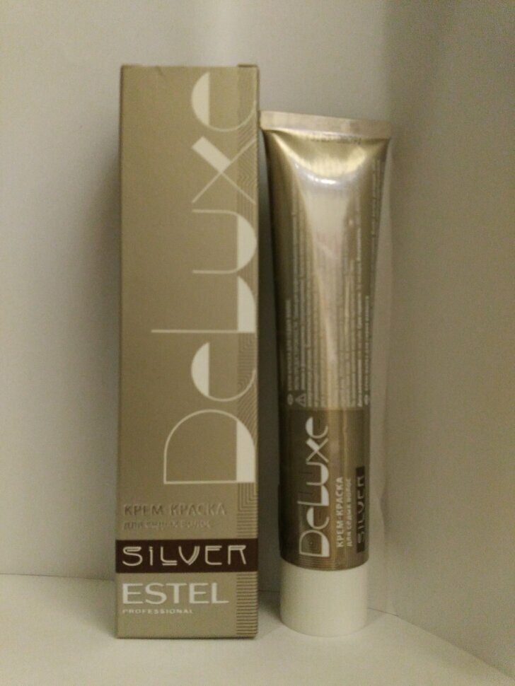 ESTEL De Luxe Silver крем-краска для седых волос, 9/31 блондин золотисто-пепельный, 60 мл