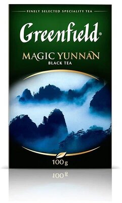 Чай черный Greenfield Magic Yunnan листовой, 100 г