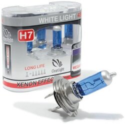 Лампа автомобильная галогенная ClearLight White Light MLH7WL H7 55W 2 шт.