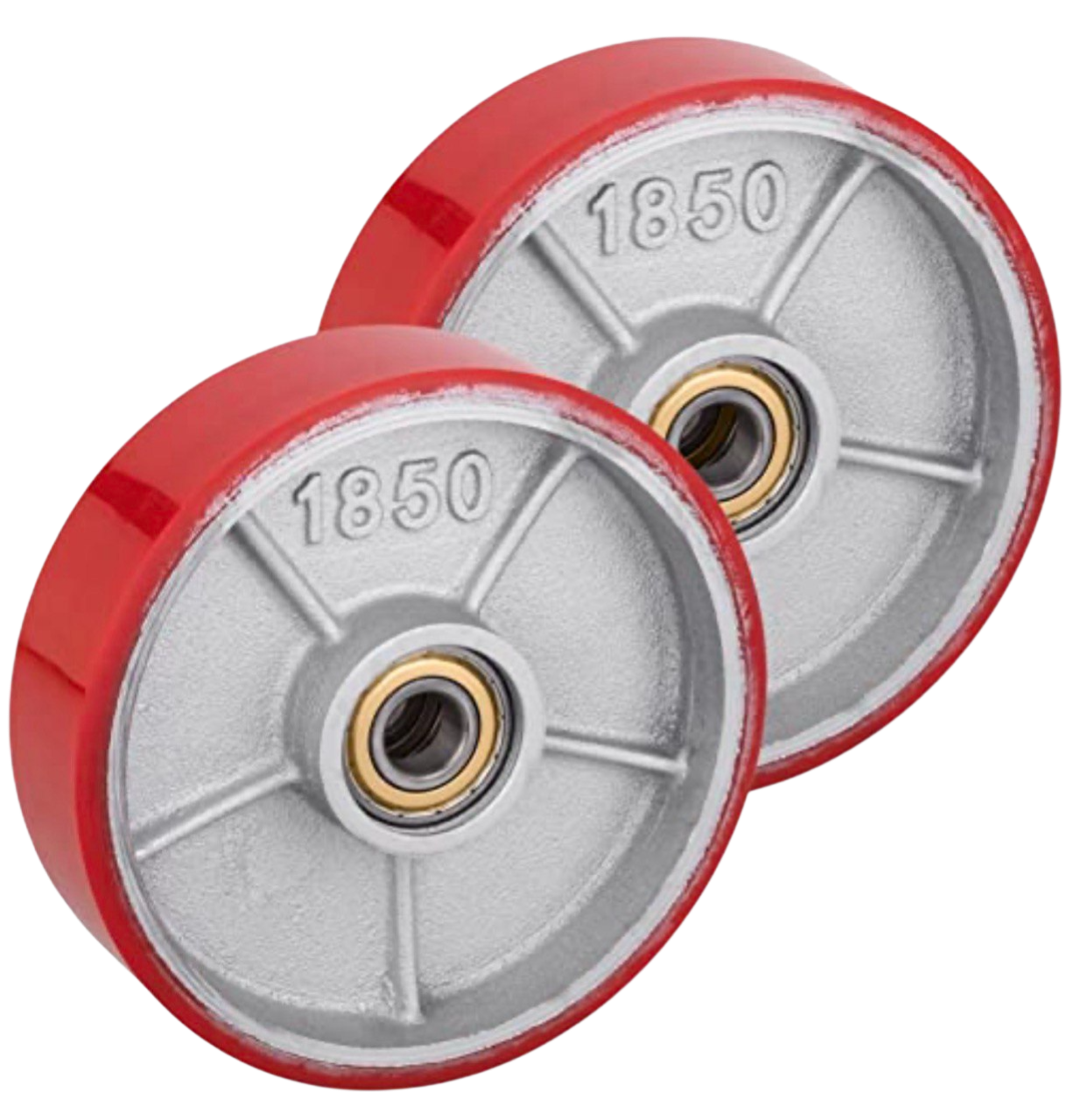 Полиуретановое колесо, 185мм, с подшипником, для складских тележек