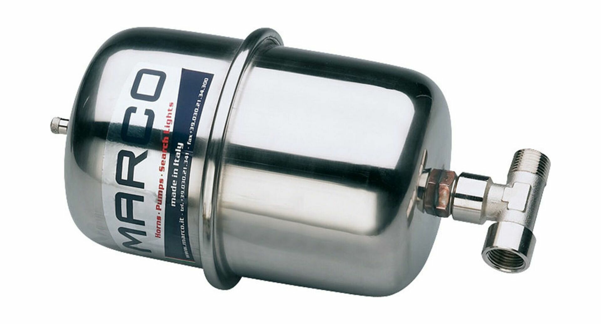 Демпфирующая емкость (напорный бак), нержавеющая сталь, 2 л