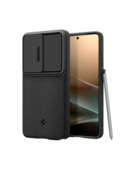 Чехол SPIGEN для samsung Galaxy S26 Ultra - Optik Armor - Черный-ACS11040