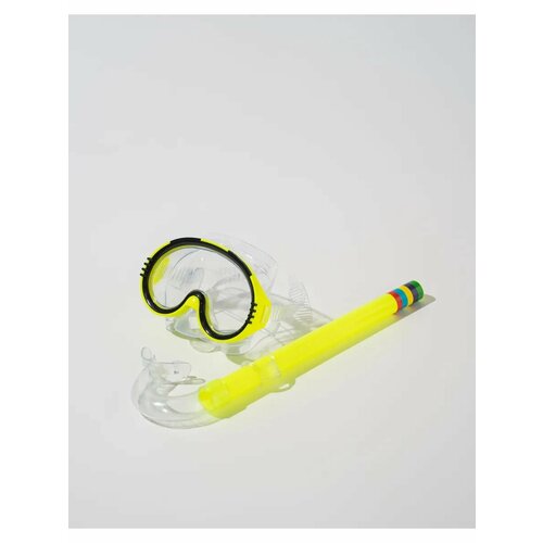 Детский набор: маска и трубка ONLYTOP, для плавания, цвет микс