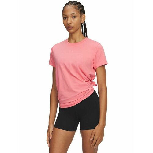 фото Футболка спортивная under armour ua rival core ss, размер sm, ярко-розовый